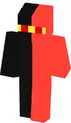 Calça preta e vermelha Minecraft Skins