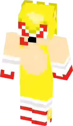 Fleetway Super Sonic  Sonic The Hedgehog Minecraft Skin