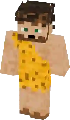 Herobrine Caveman Minecraft Skin