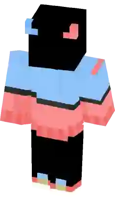 blue and red tiktok minecraft skin