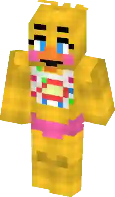 Nightmare Fredbear - MUCH better in 3-D (FNAF 4) Minecraft Skin