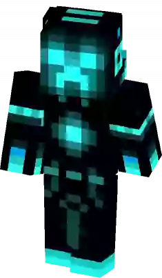 Neon Creeper - Mcpe Classic Minecraft Skin