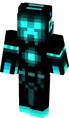 Neon Creeper - Mcpe Classic Minecraft Skin