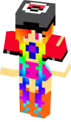 minecraft girl skins with rainbow hair