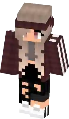 Cute Gangster Tomboy Girl, Minecraft Skin