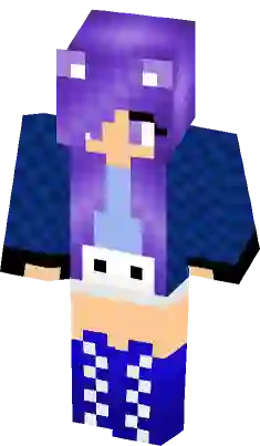 minecraft girl skins with purple hair