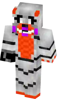 Funtime Foxy  Five Nights at Freddy's Sister Location (Lolbit alternative  in description) Minecraft Skin