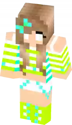 Herobrine girl, Minecraft Skin