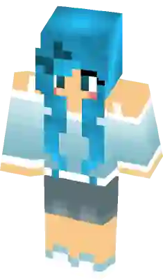 me skin of herobrine cool  Minecraft skins blue, Minecraft skins