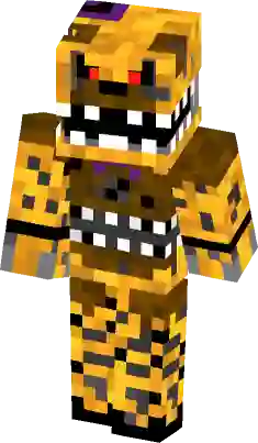 Nightmare Fredbear Minecraft Skin