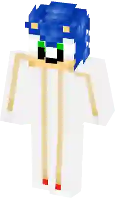 Hyper Silver the hedgehog Minecraft Skin