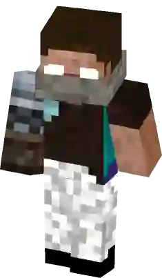 Raider Herobrine Minecraft Skin