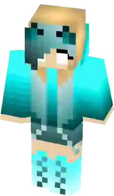 Blue Herobrine, Minecraft Skin