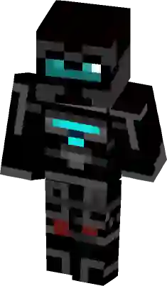 Banged-up robot Herobrine Minecraft Skin