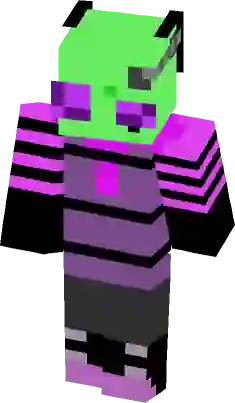 Banged-up robot Herobrine Minecraft Skin