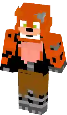 Withered Foxy - Five Nights at Freddy's 2 Minecraft Skin