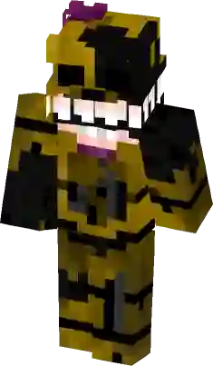 FNaF 4 Human Nightmare Fredbear Minecraft Skin