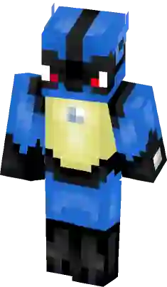 lucario minecraft skin template