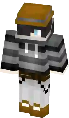 minecraft skins for a boy with a gray hat