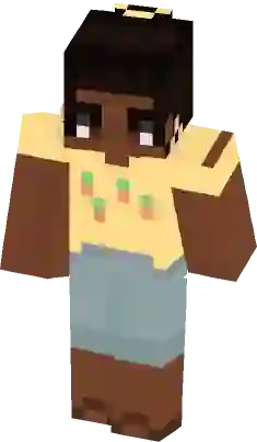 Herobrine Caveman Minecraft Skin