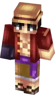 white luffy  Minecraft Skins