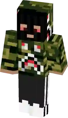 Minecraft bape hoodie hotsell