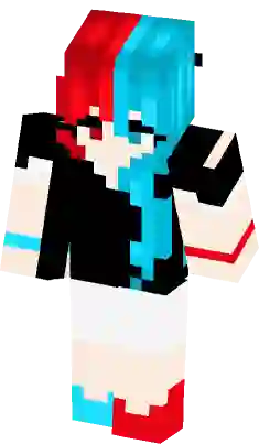 blue and red tiktok minecraft skin