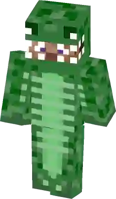 Chrome Dino (3D) Minecraft Skin