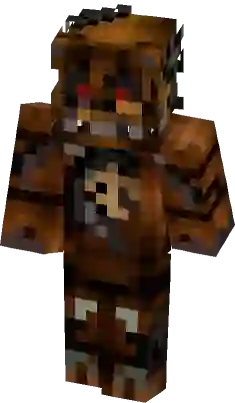 Nightmare Fredbear - MUCH better in 3-D (FNAF 4) Minecraft Skin