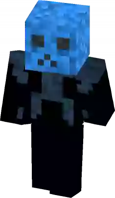minecraft blue creeper hoodie skin