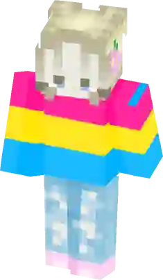 The skin I made based on the pansexual flag : r/Minecraft