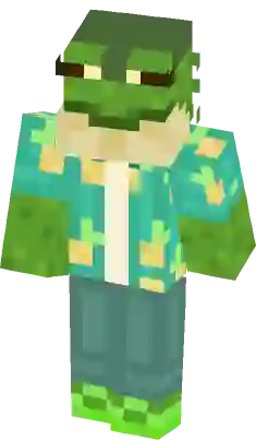 Hawaii Herobrine (Java and bedrock) Minecraft Skin