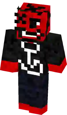 minecraft red creeper skin