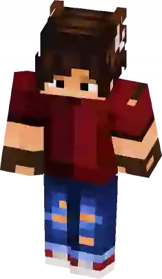 boy black red  Minecraft Skins