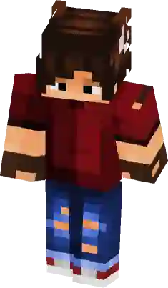 boy black red  Minecraft Skins