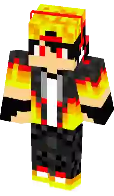 Emo Rainbow Blaze Minecraft Mob Skin