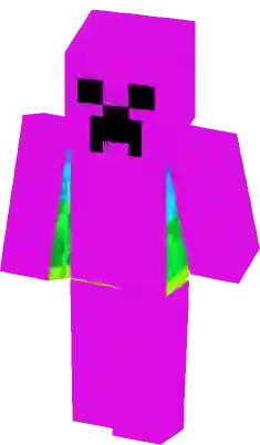 Pink creeper  Minecraft Skin