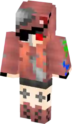 Withered Foxy Fnaf 2 Minecraft Skin