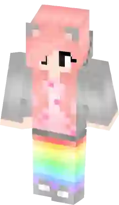 Nike Girl salmon pink classic size shading  Minecraft skins cute, Minecraft  skins kawaii, Minecraft skins aesthetic