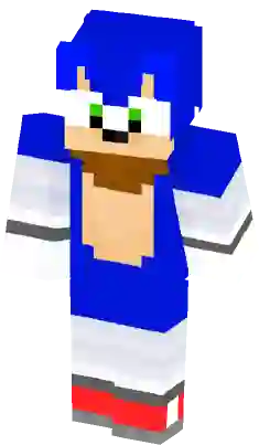 Sonic sprite (Sonic 1 megadrive Minecraft Skin