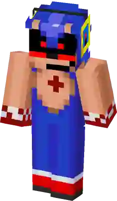 Sonic exe 2D Minecraft Skin