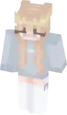 My first blonde hair base (128x128) Minecraft Skin