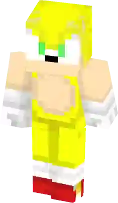 Hyper Silver the hedgehog Minecraft Skin