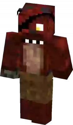 FNAF2 Withered Foxy (Updated) Minecraft Skin
