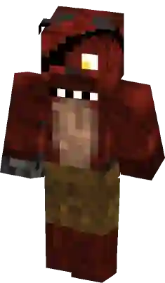 FNAF2 Withered Foxy (Updated) Minecraft Skin