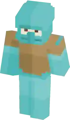 minecraft squidward pixel art