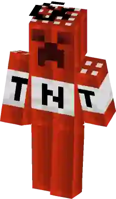 Red Creeper Minecraft Skins