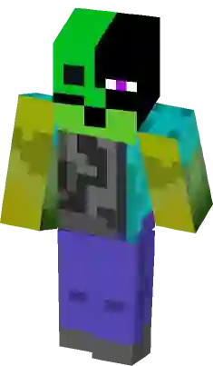 Minecraft Skins Ender Zombie Skin PNG Image With Transparent