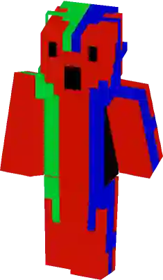 red rainbow friend Minecraft Skin