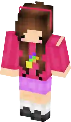 Julia Minegirl Reversa Minecraft Skin